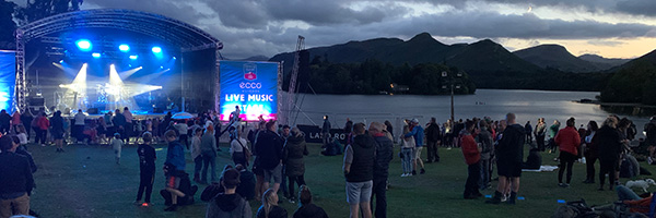 The entertainment line-up took to the festival stage as the sun went down