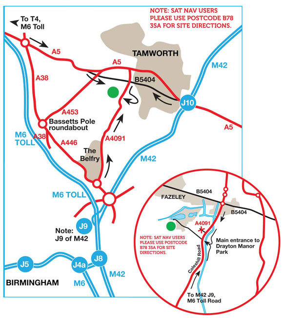 Drayton Manor Campsite | Explore Staffordshire from Drayton Manor ...