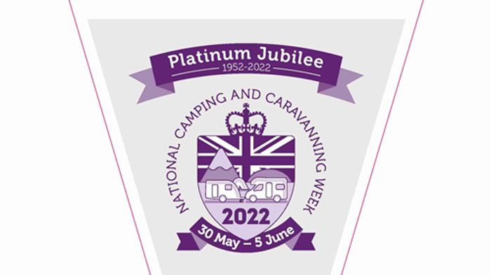 Win a commemorative Jubilee pennon for National Camping and Caravanning Week!